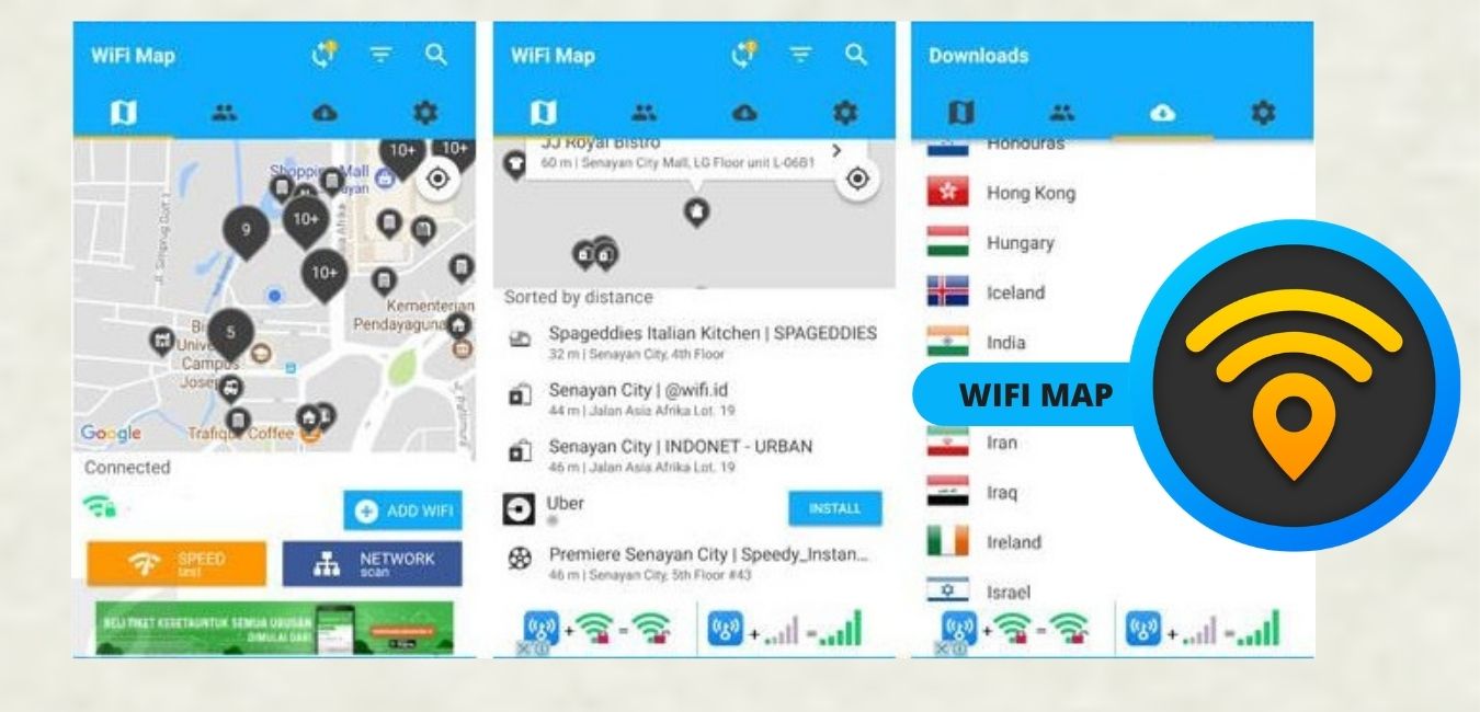 Cara menggunakan WiFi Map untuk mengetahui kata sandi di Android