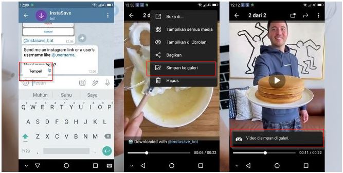 Trik rahasia mengunduh foto dan video Instagram melalui Telegram2